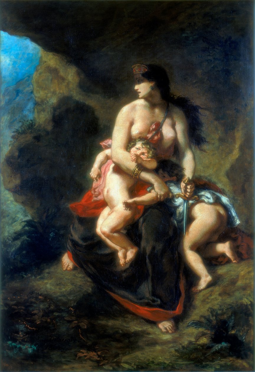 Medea, 1862 door Ferdinand Victor Eugene Delacroix