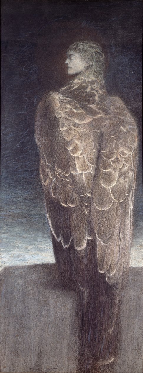 Slapende Medusa, 1896 door Fernand Khnopff