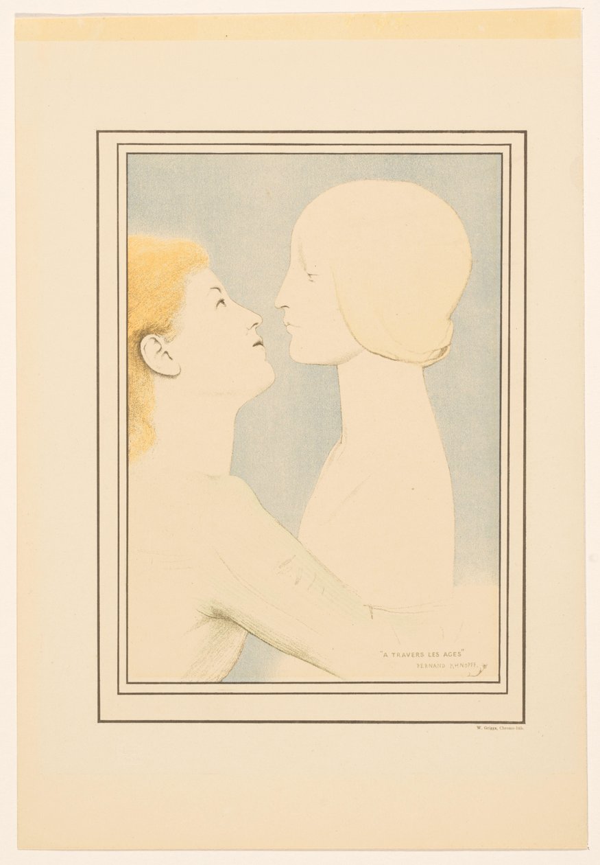 A travers les âges door Fernand Khnopff