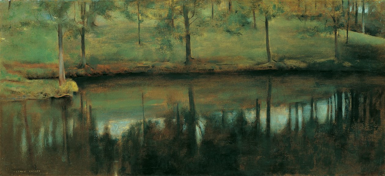 Stilstaand water door Fernand Khnopff