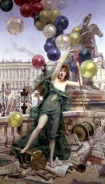 Het Ballonmeisje door Fernand Le Quesne