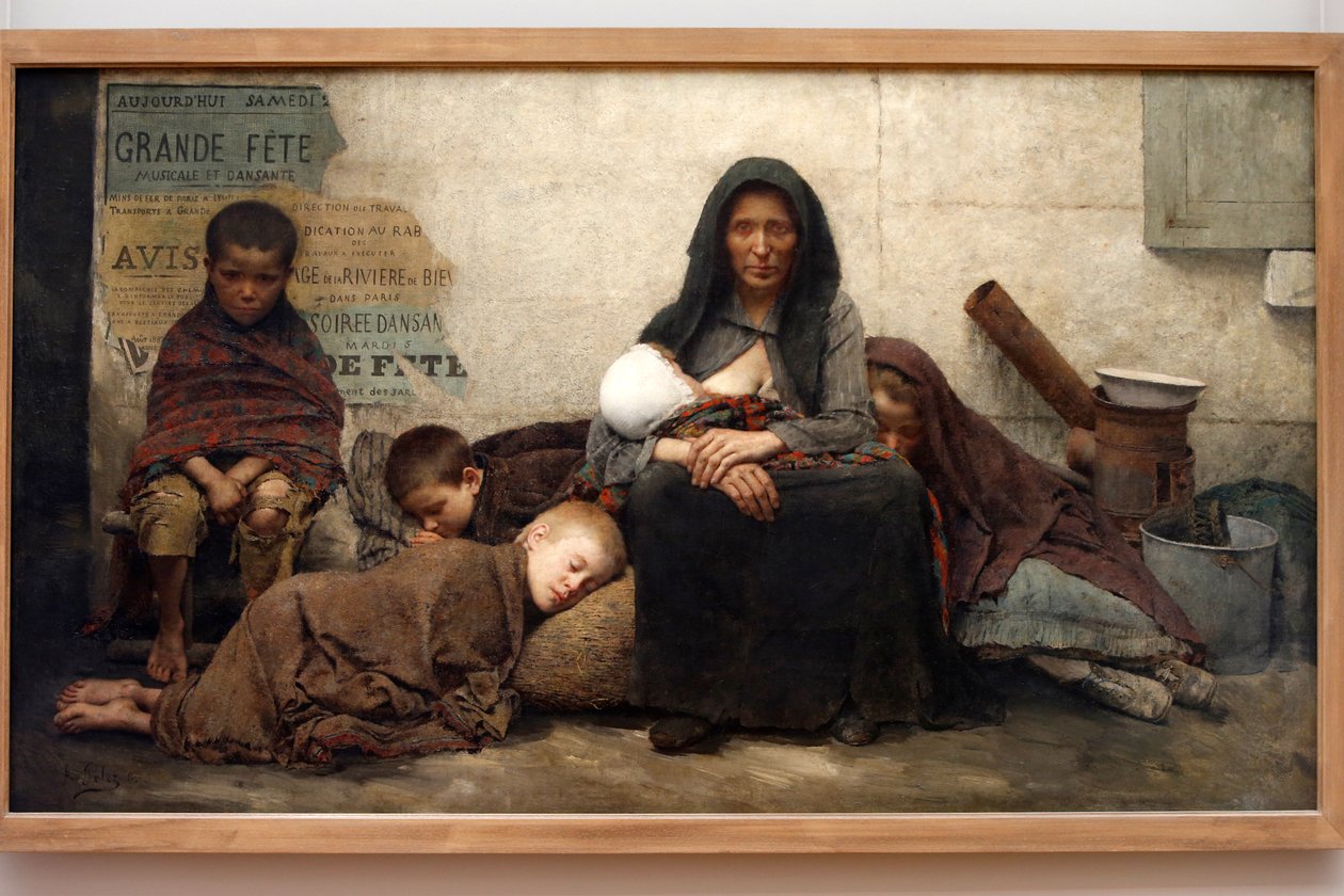 Dakloos, 1883 door Fernand de Cordova Pelez