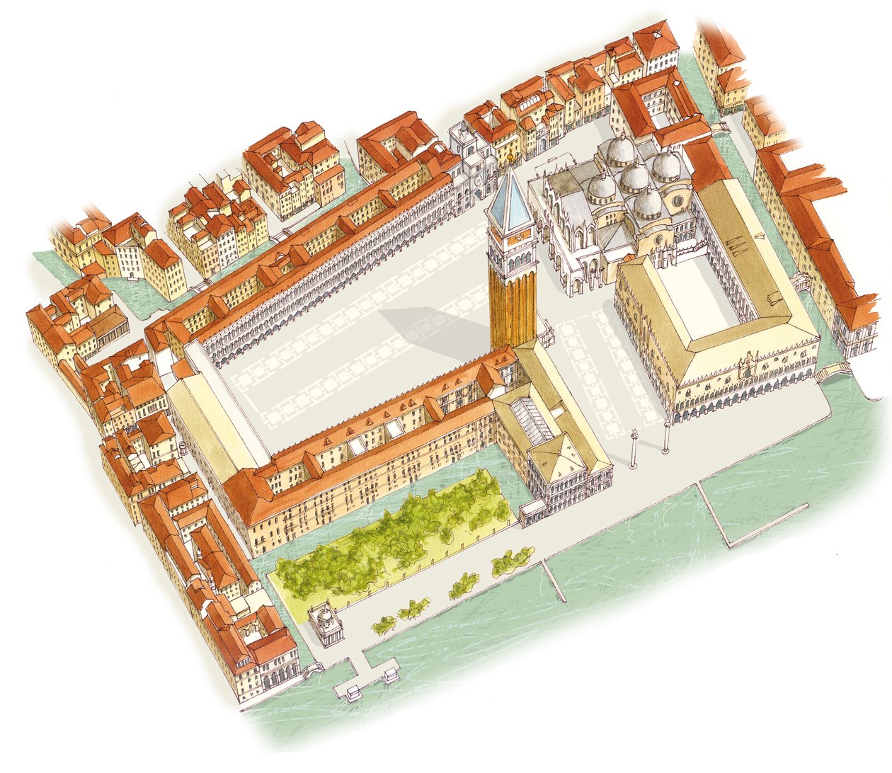 Piazza San Marco, Venetië, Italië door Fernando Aznar Cenamor