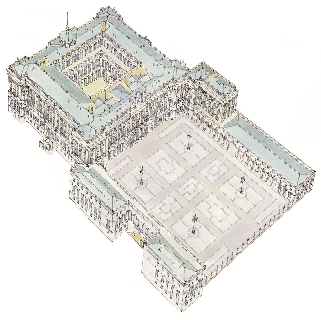 Koninklijk Paleis. Madrid, Spanje door Fernando Aznar Cenamor