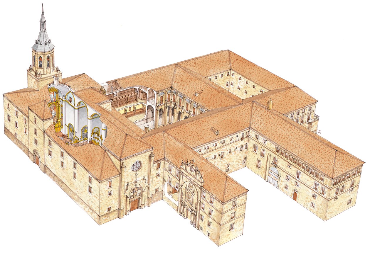 San Millan de la Cogolla-klooster. La Rioja, Spanje door Fernando Aznar Cenamor