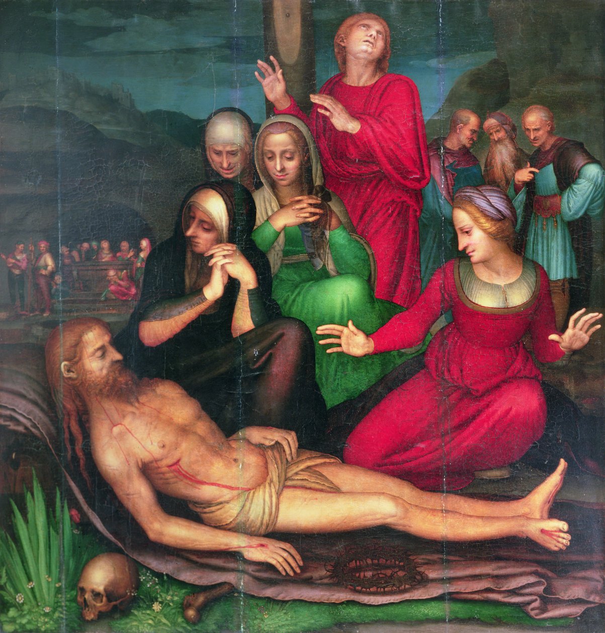 De dode Christus, 16e eeuw door Fernando Yanez de Almedina