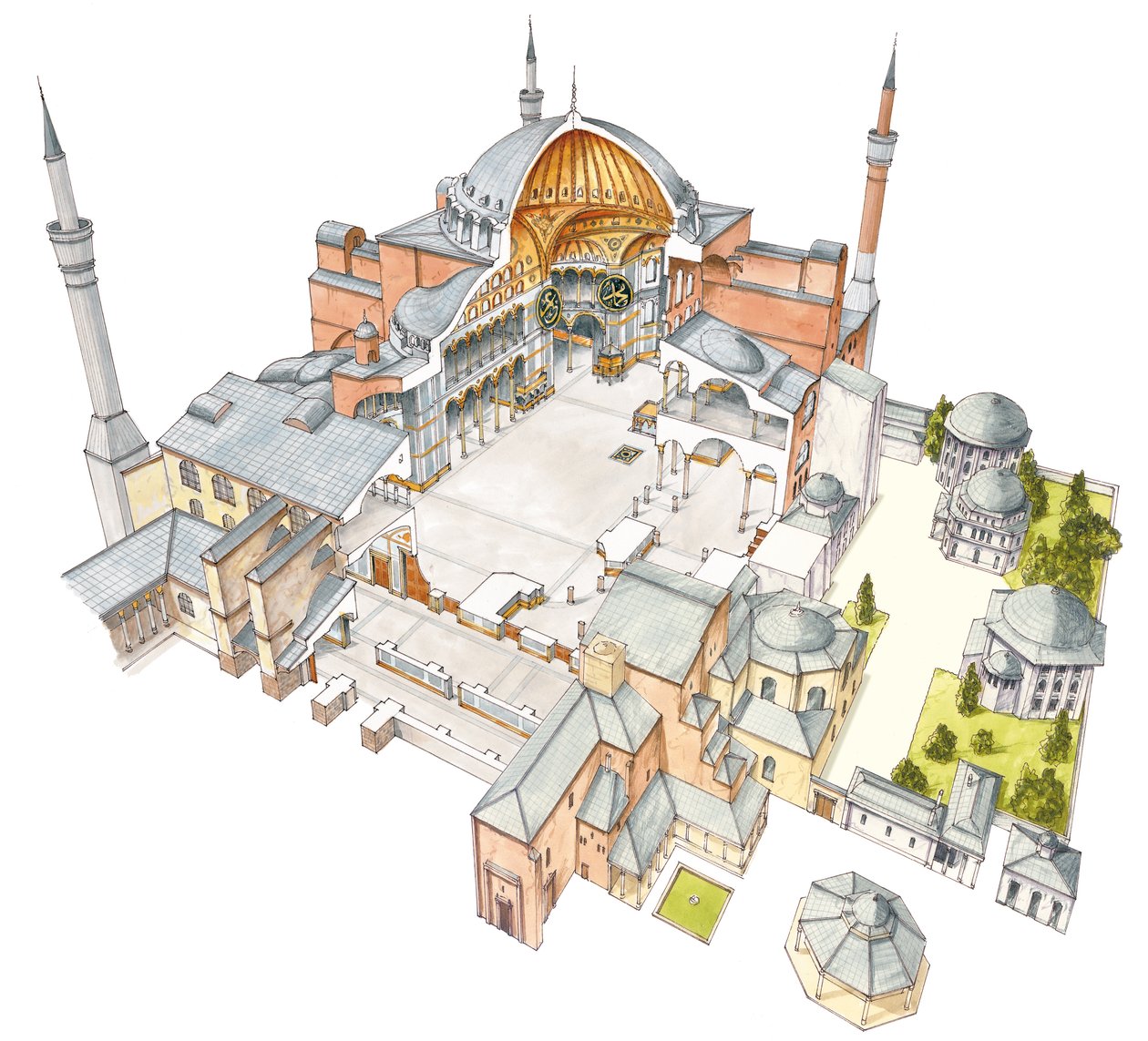 Hagia Sophia. Istanbul, Turkije door Fernando Aznar Cenamor