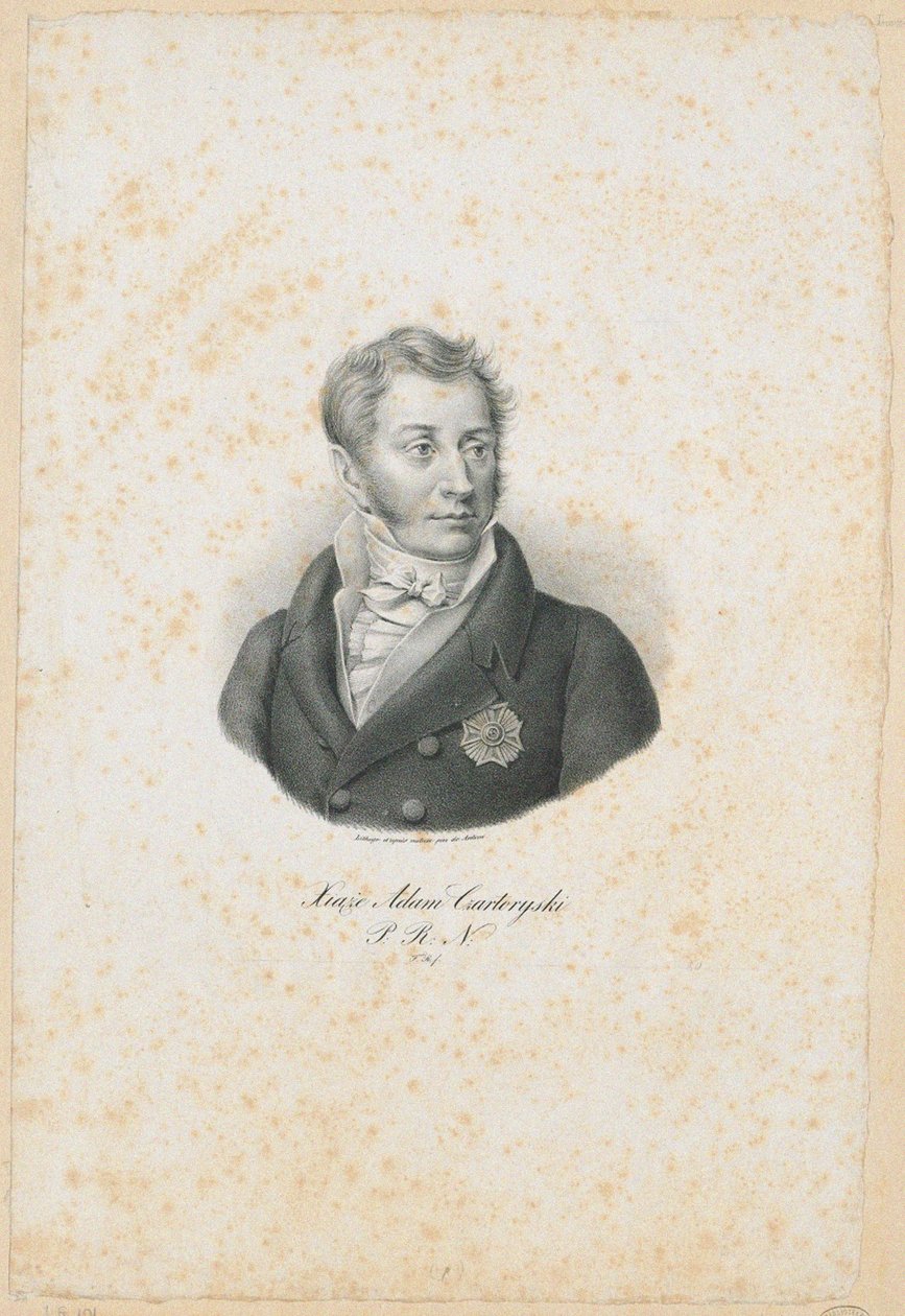 Prins Adam Jerzy Czartoryski 1770-1861, 1831 door Filip Romanowski