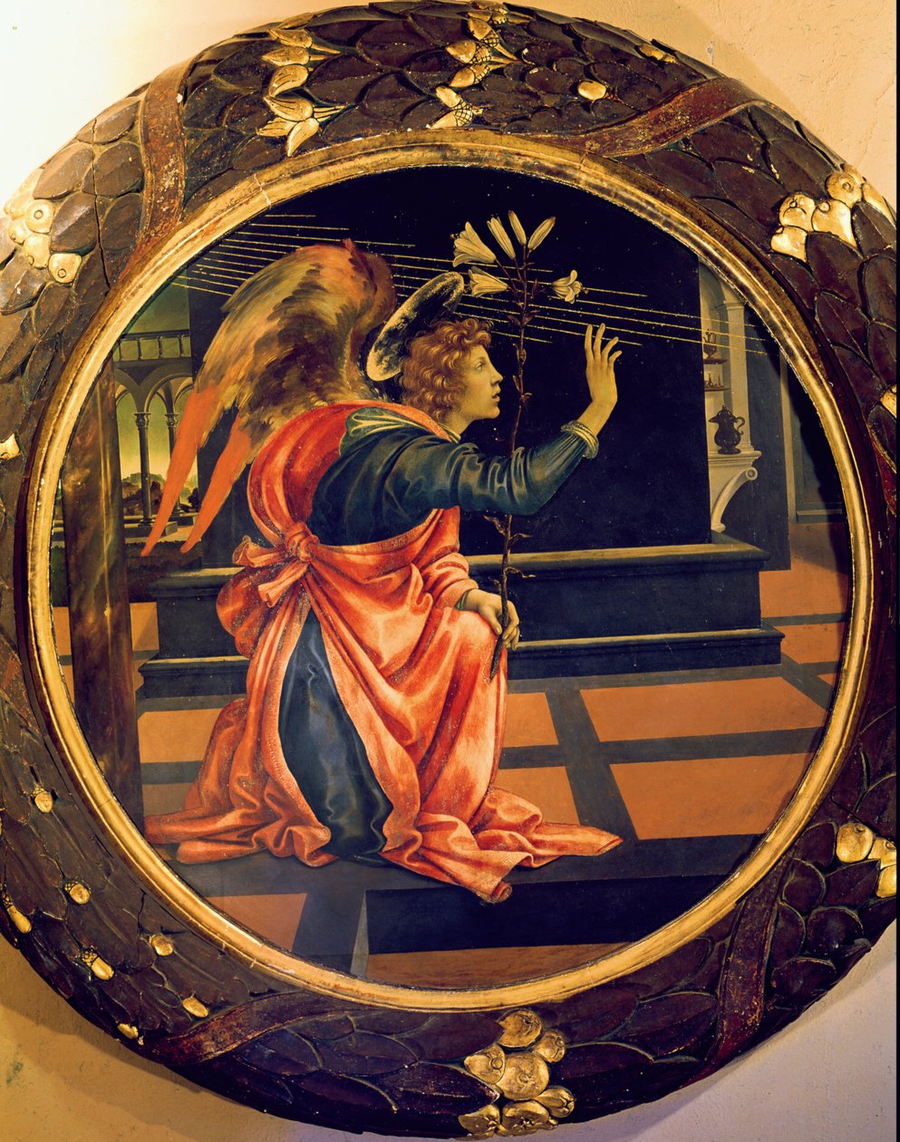 De Engel van de Aankondiging, c.1483 door Filippino Lippi