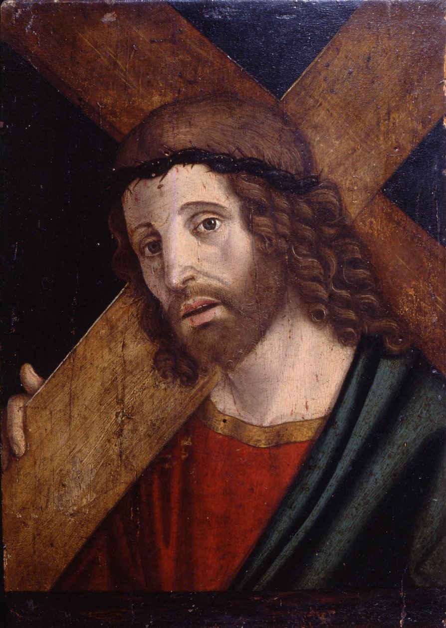 Christus draagt het Kruis, ca. 1500 door Filippo Mazzola
