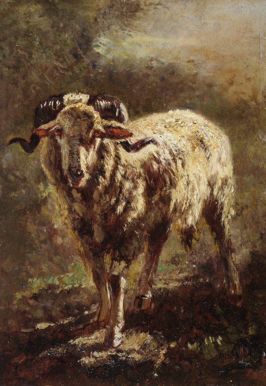 Geit door Filippo Palizzi