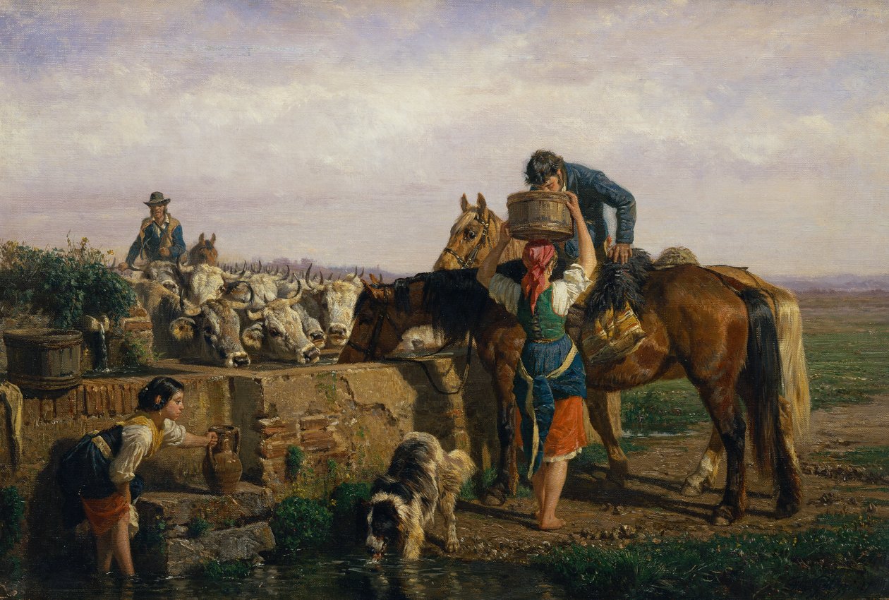 De trog door Filippo Palizzi