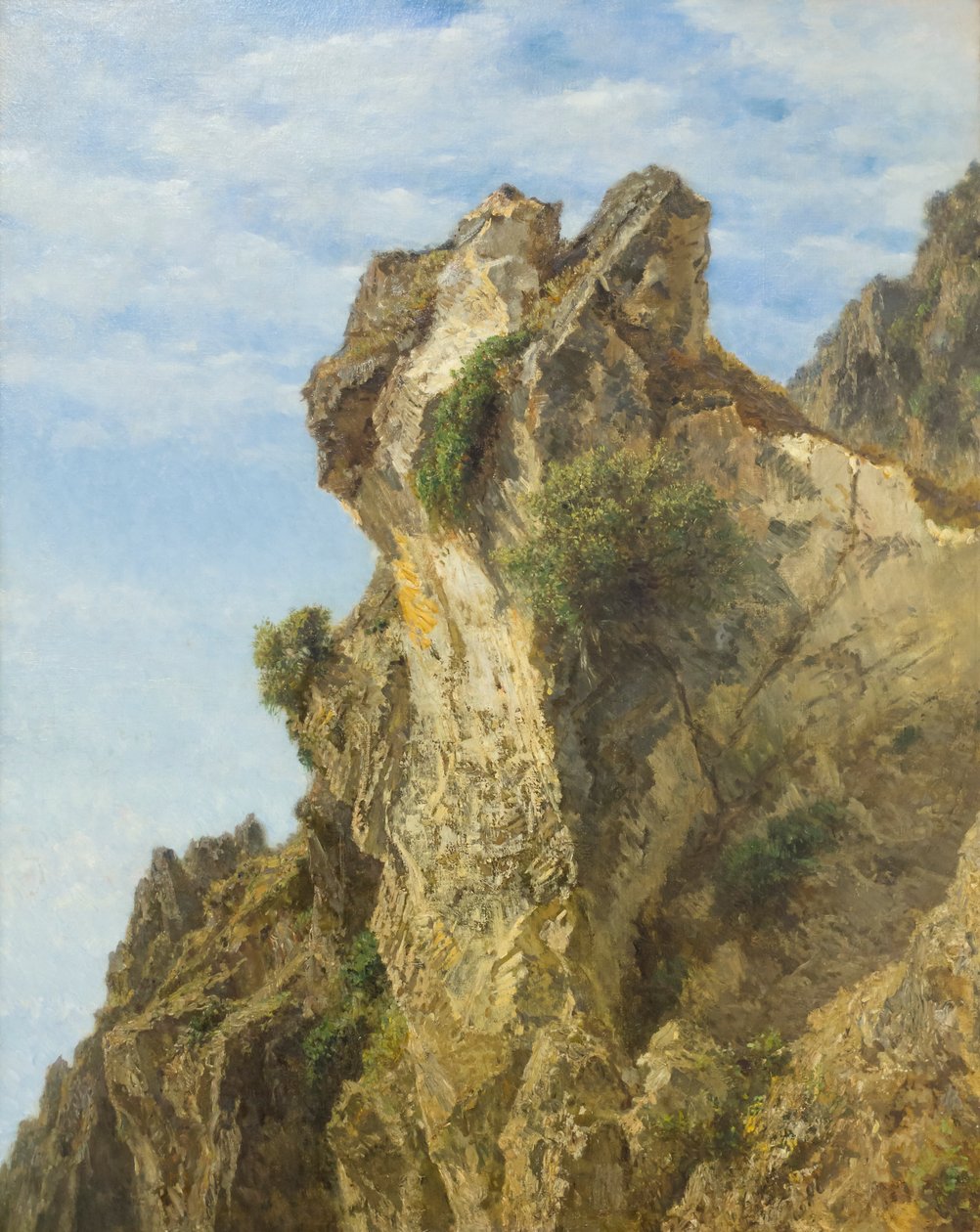 Een kustrots van Amalfi door Filippo Palizzi