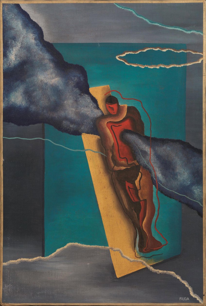 Futuristische compositie door Fillia Fillia