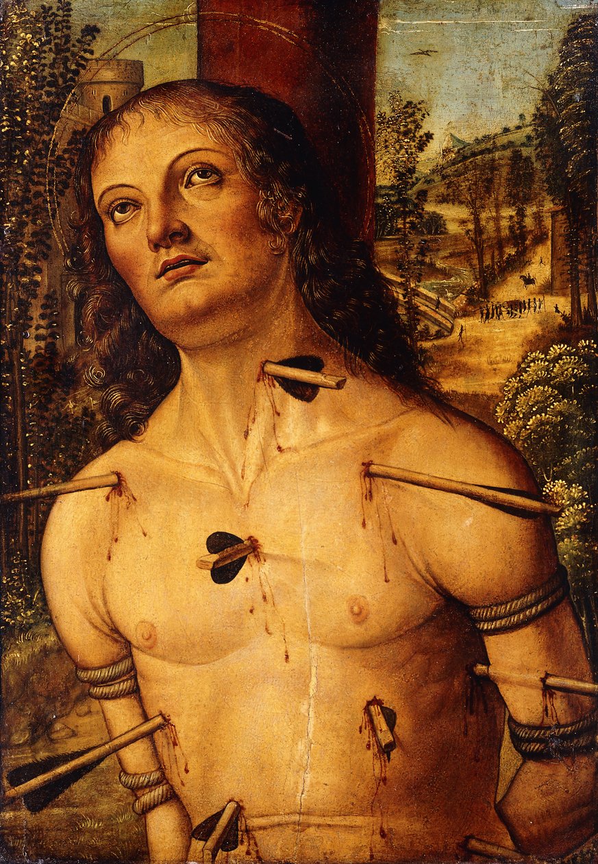 Sint Sebastiaan door Fiorenzo di Lorenzo