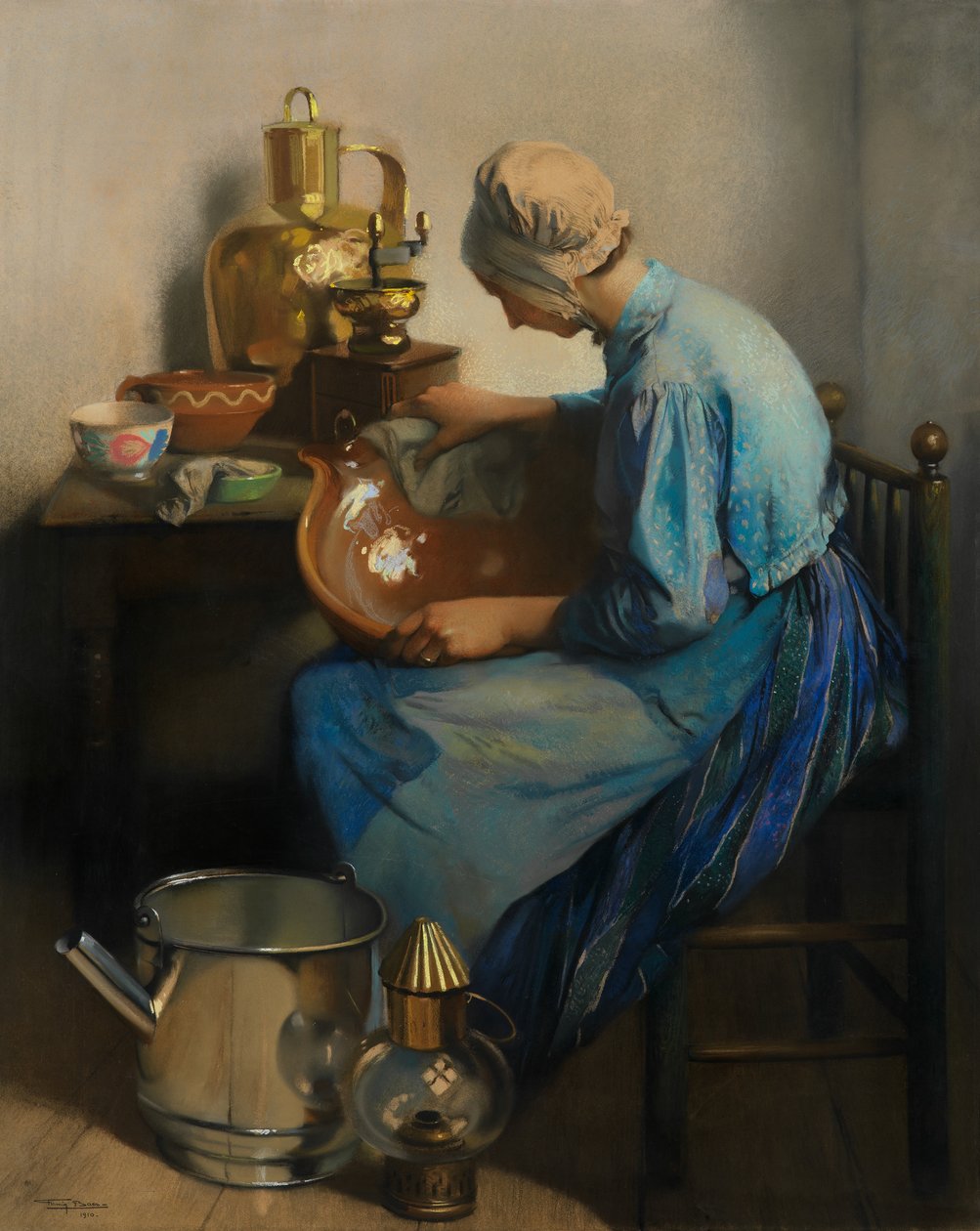 De Schoonmaakster door Firmin Baes