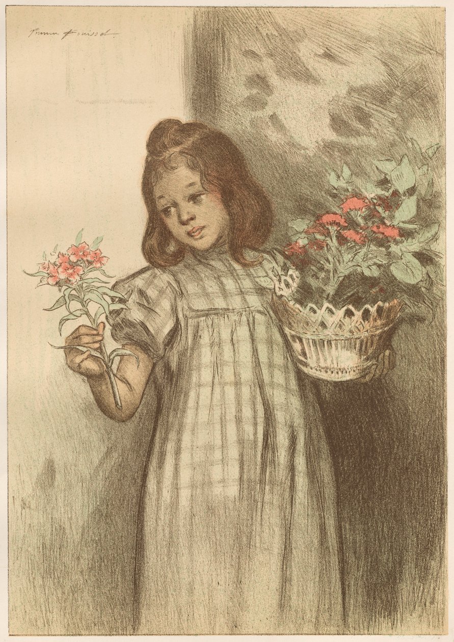 Bouquetiere, gepubliceerd 1899 door Firmin Bouisset