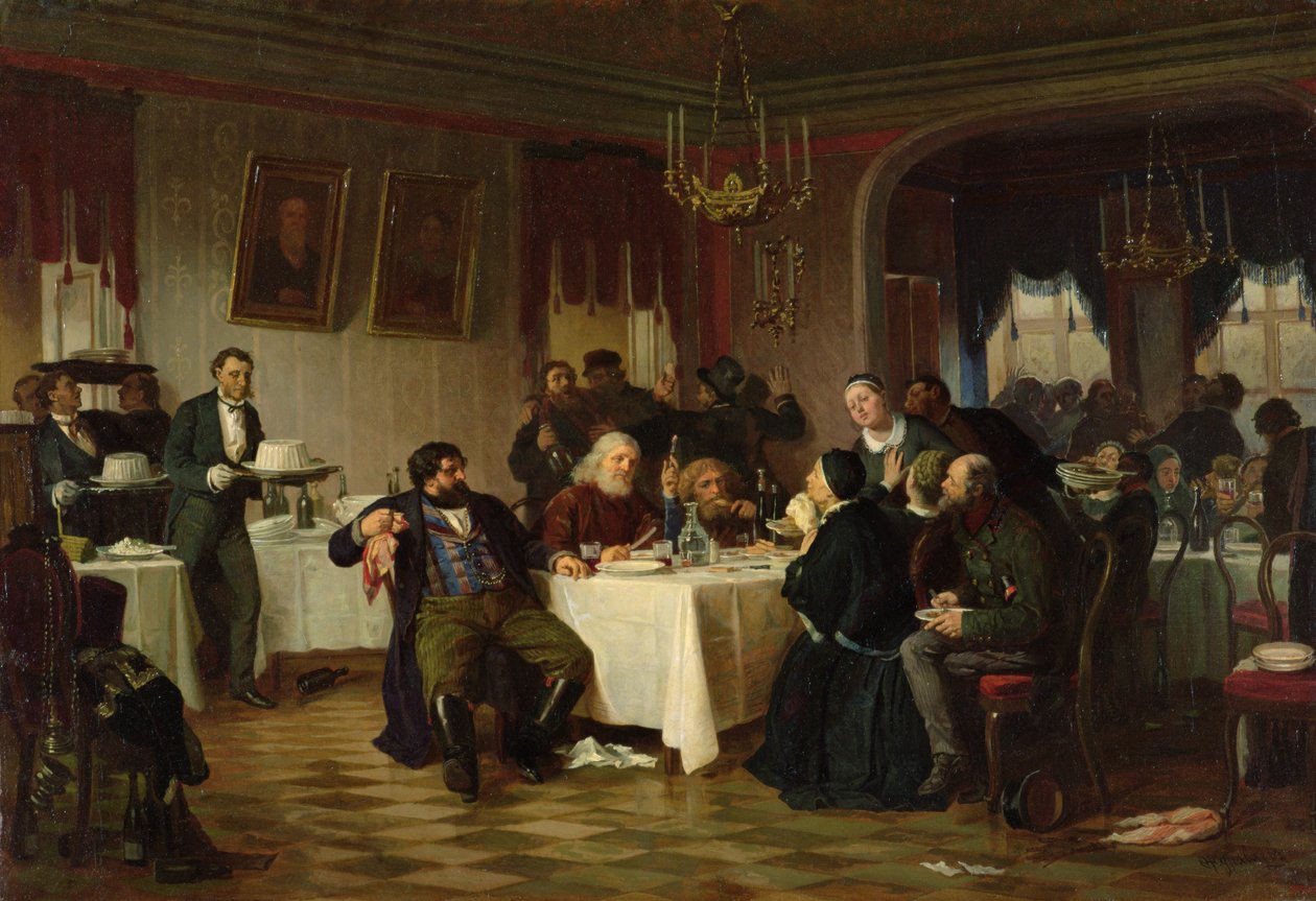 Het Restaurant door Firs Sergeevich Zhuravlev