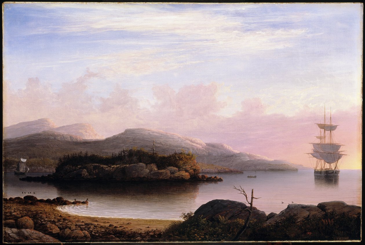 Buiten Mount Desert Island door Fitz Henry Lane