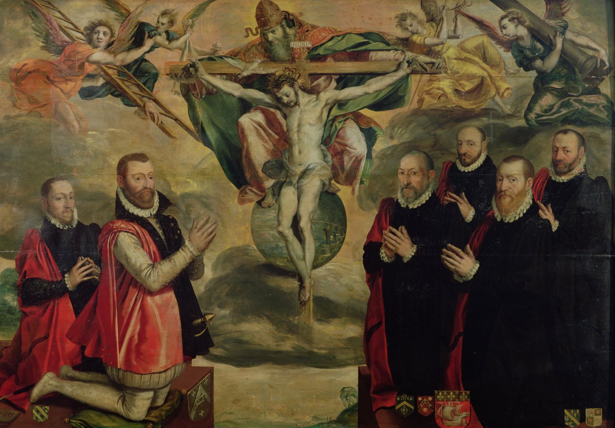 De Prevot des Marchands en de Echevins van de stad Parijs door Flemish School