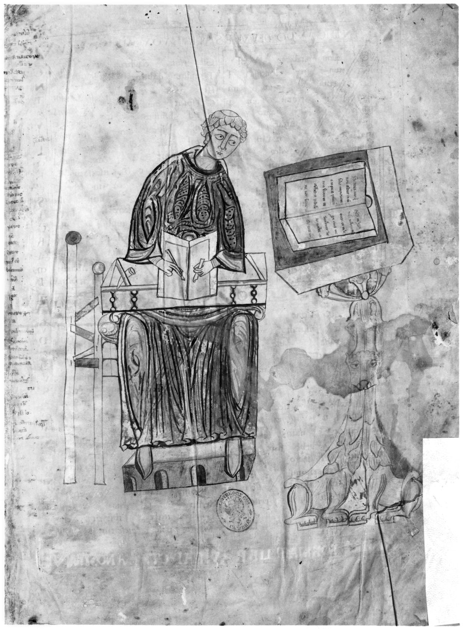 Lectionarium, de kopiist door Flemish School
