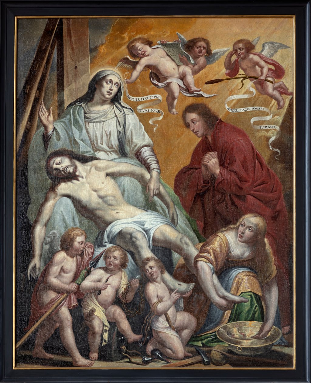 Schilderij, Pietà, Vlaamse school door Flemish School