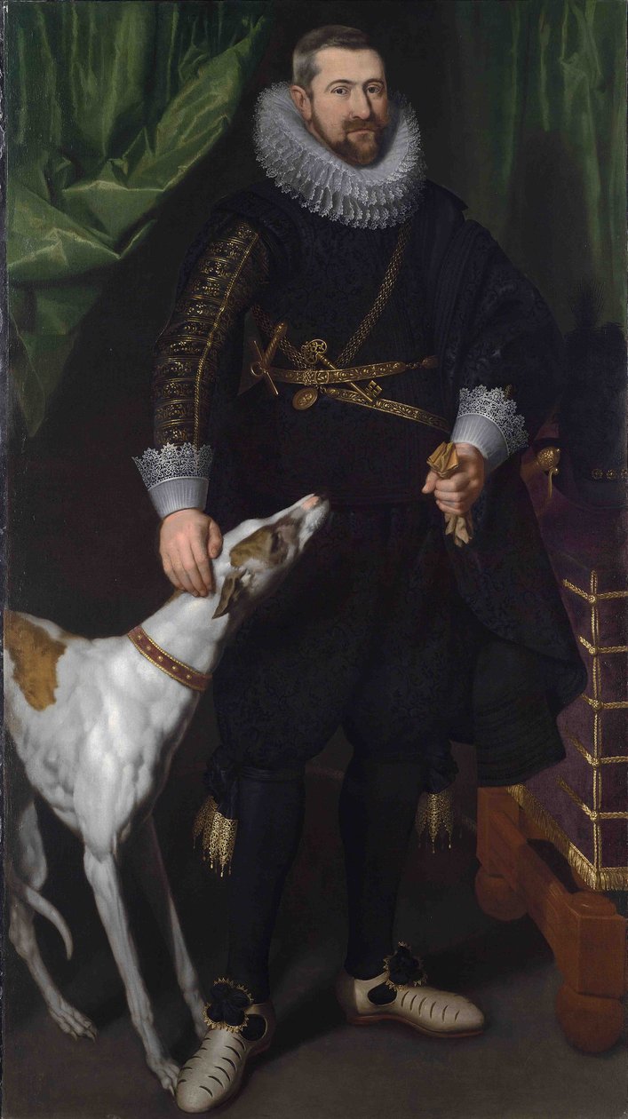 Portret van Charles-Alexandre de Croÿ door Flemish School