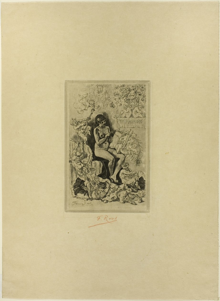 Frontispice voor Rimes de Joie door Félicien Rops