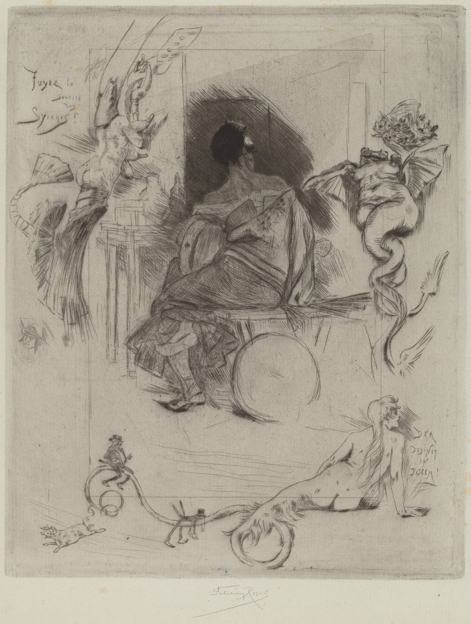 La Dernière Maja, 1880 door Félicien Rops
