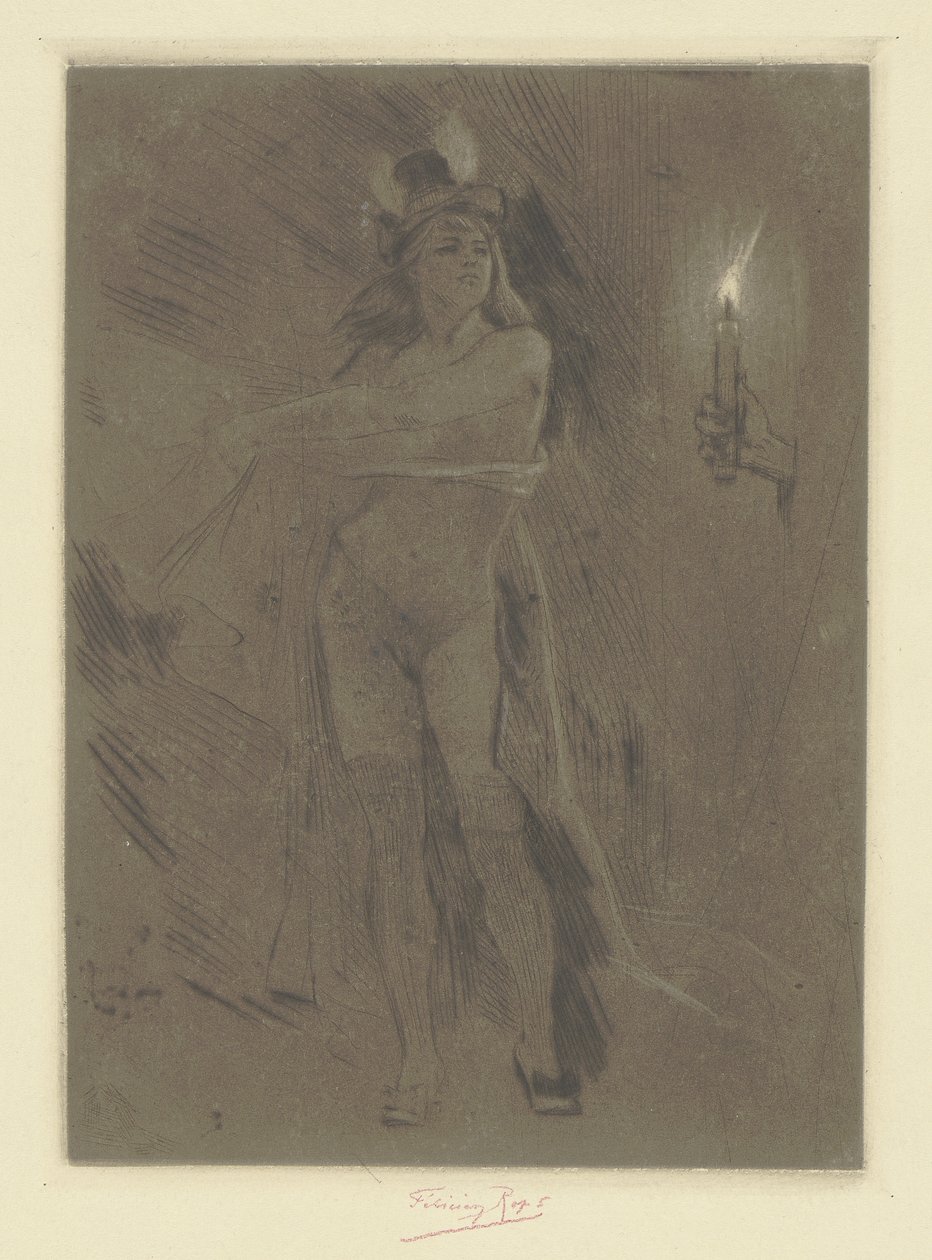De wraak van een vrouw door Félicien Rops