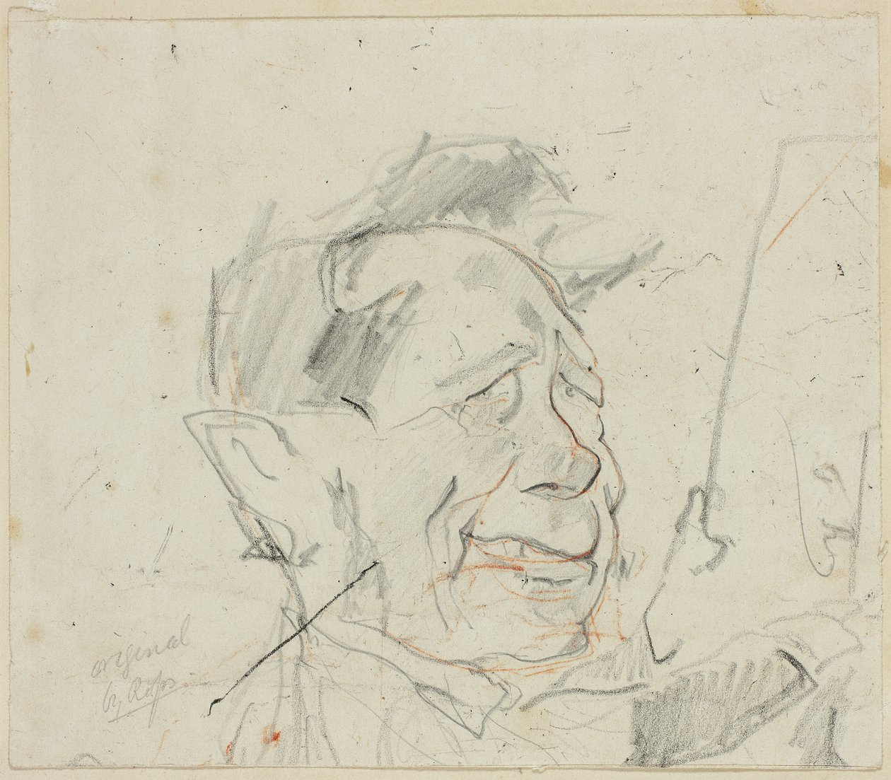 Schets van Ferdinand Marinus door Félicien Rops