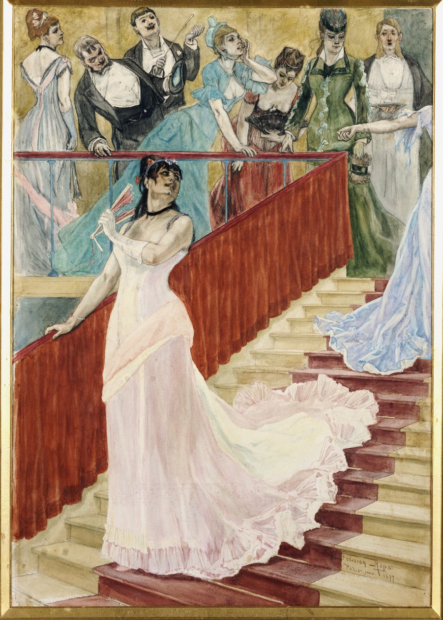 De Rij, 1877 door Félicien Rops