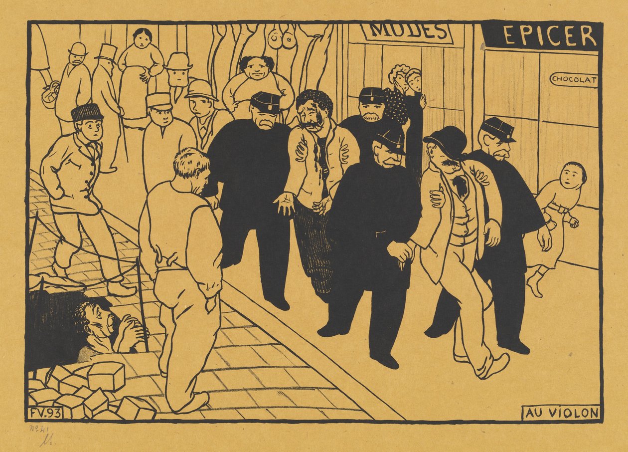 Naar de Gevangenis door Félix Vallotton