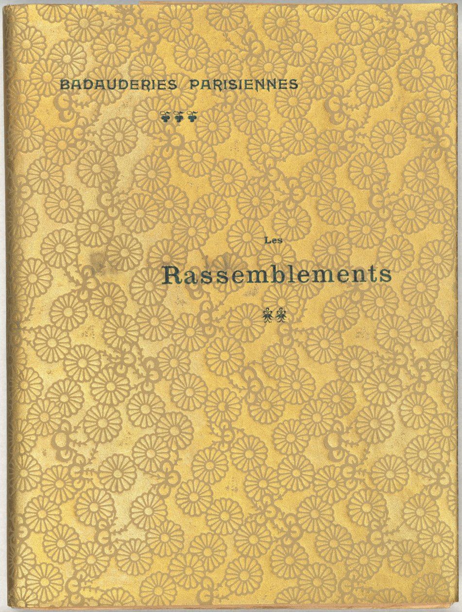Badauderies parisiennes: Les Rassemblements, 1896 door Félix Vallotton