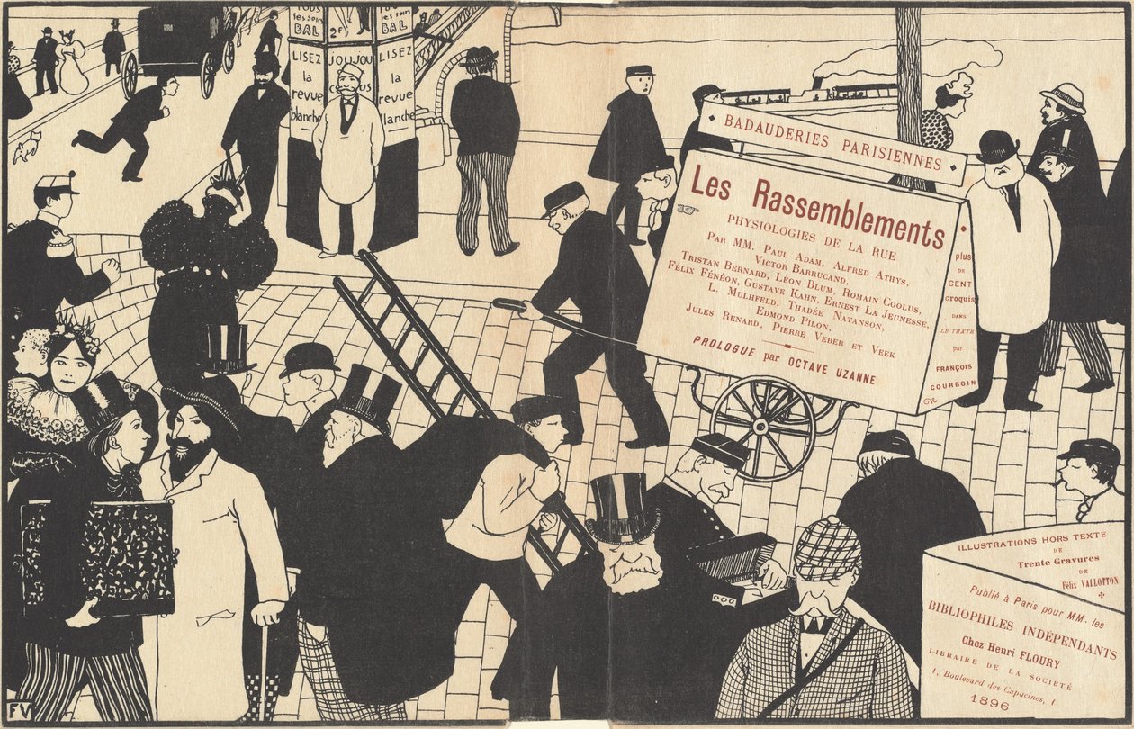 Boekomslag voor "Les Rassemblements" door Félix Vallotton