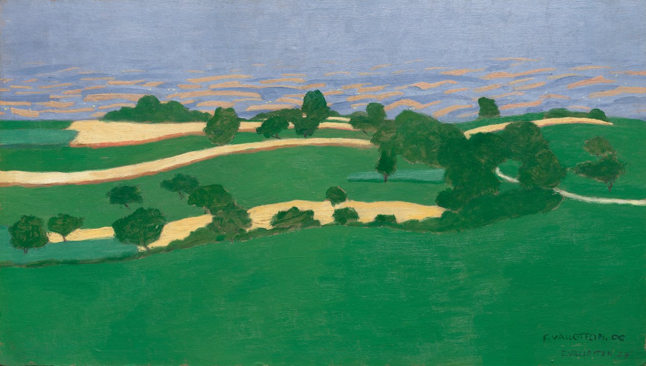 Korenvelden door Félix Vallotton