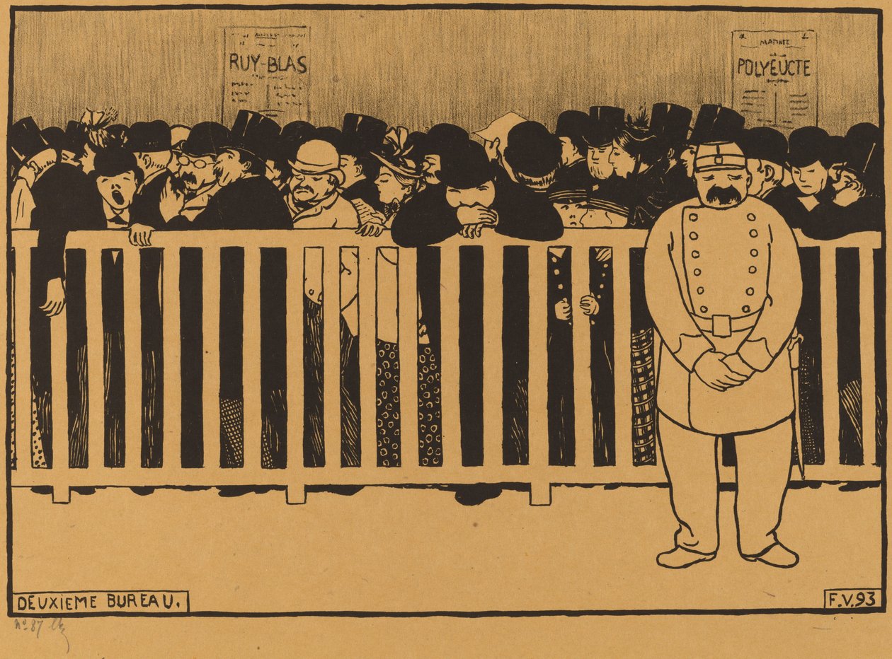 Tweede Bureau (Kassa) door Félix Vallotton