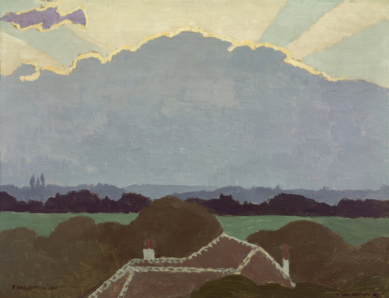 De grote wolk door Félix Vallotton