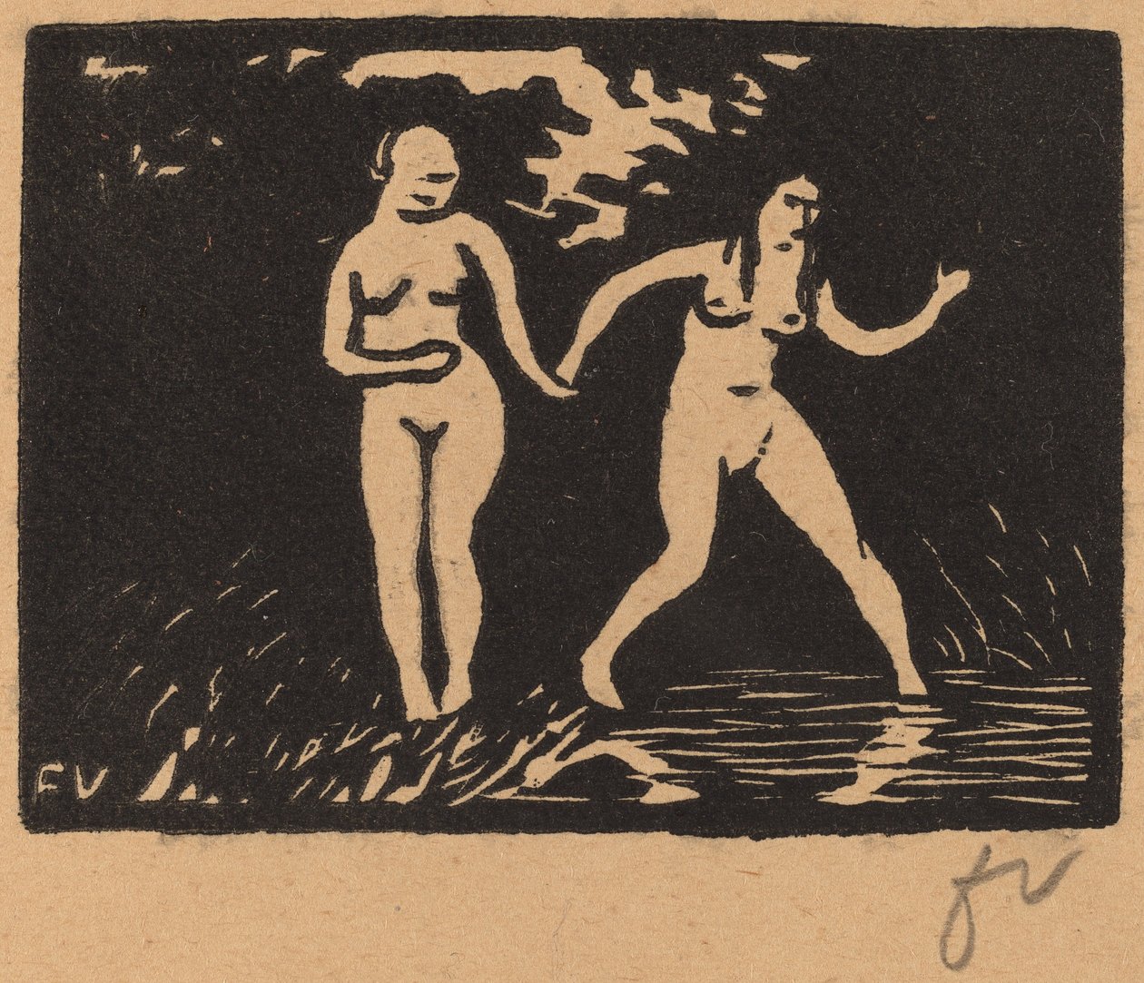 Het Water Ingaan door Félix Vallotton