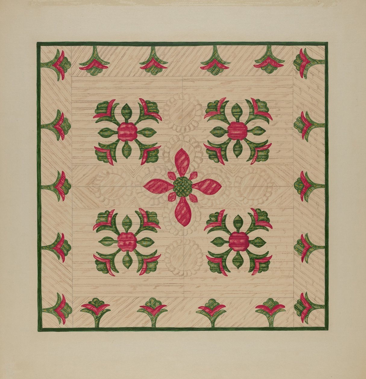 Applicatie quilt door Florence Hastings