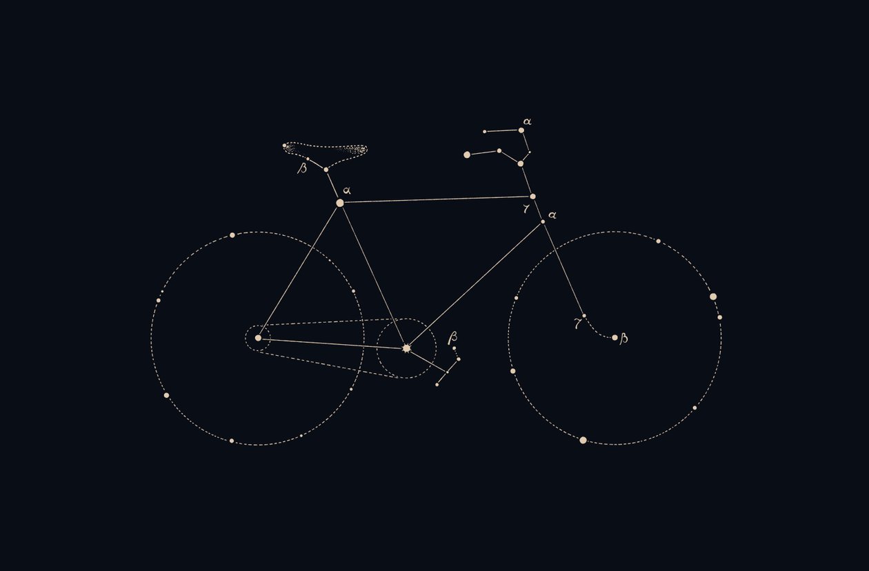 Fietsconstellatie door Florent Bodart