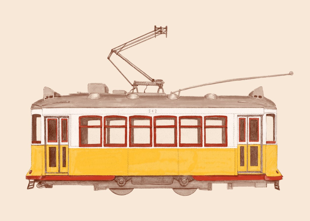 Lissabon - tram door Florent Bodart