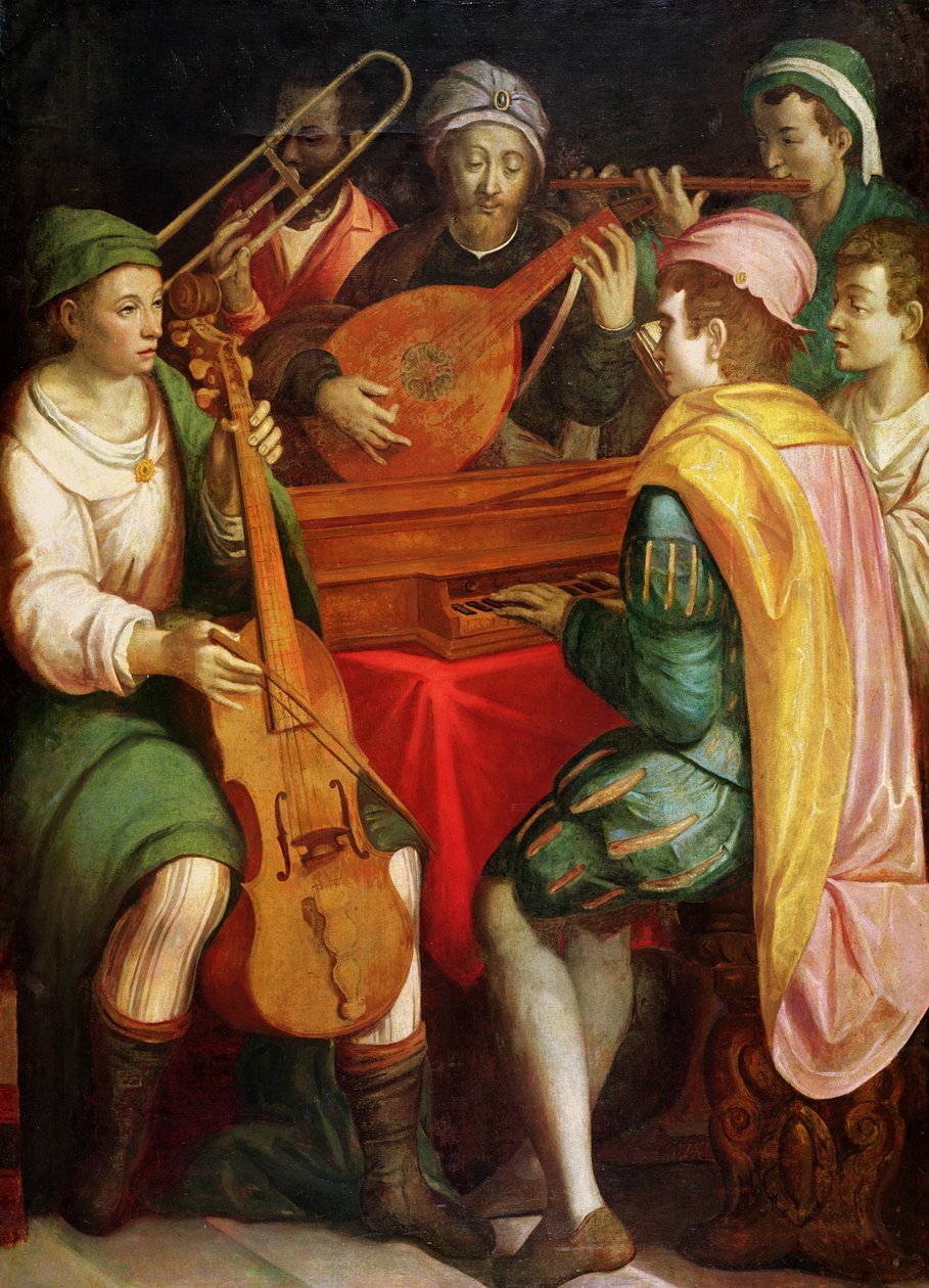 Een concert, eind 16e eeuw door Florentine School