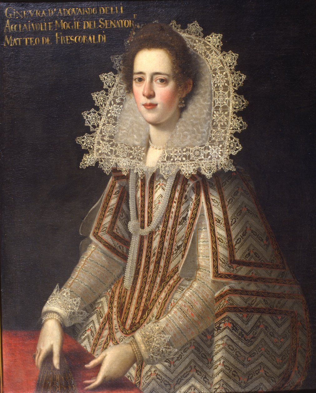 Portret van Ginevra Frescobaldi door Florentine School