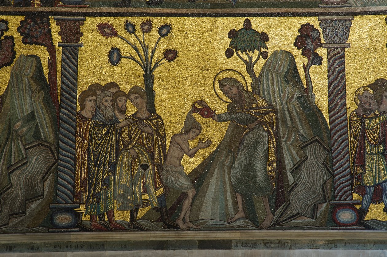 De doop van Christus door Florentine School