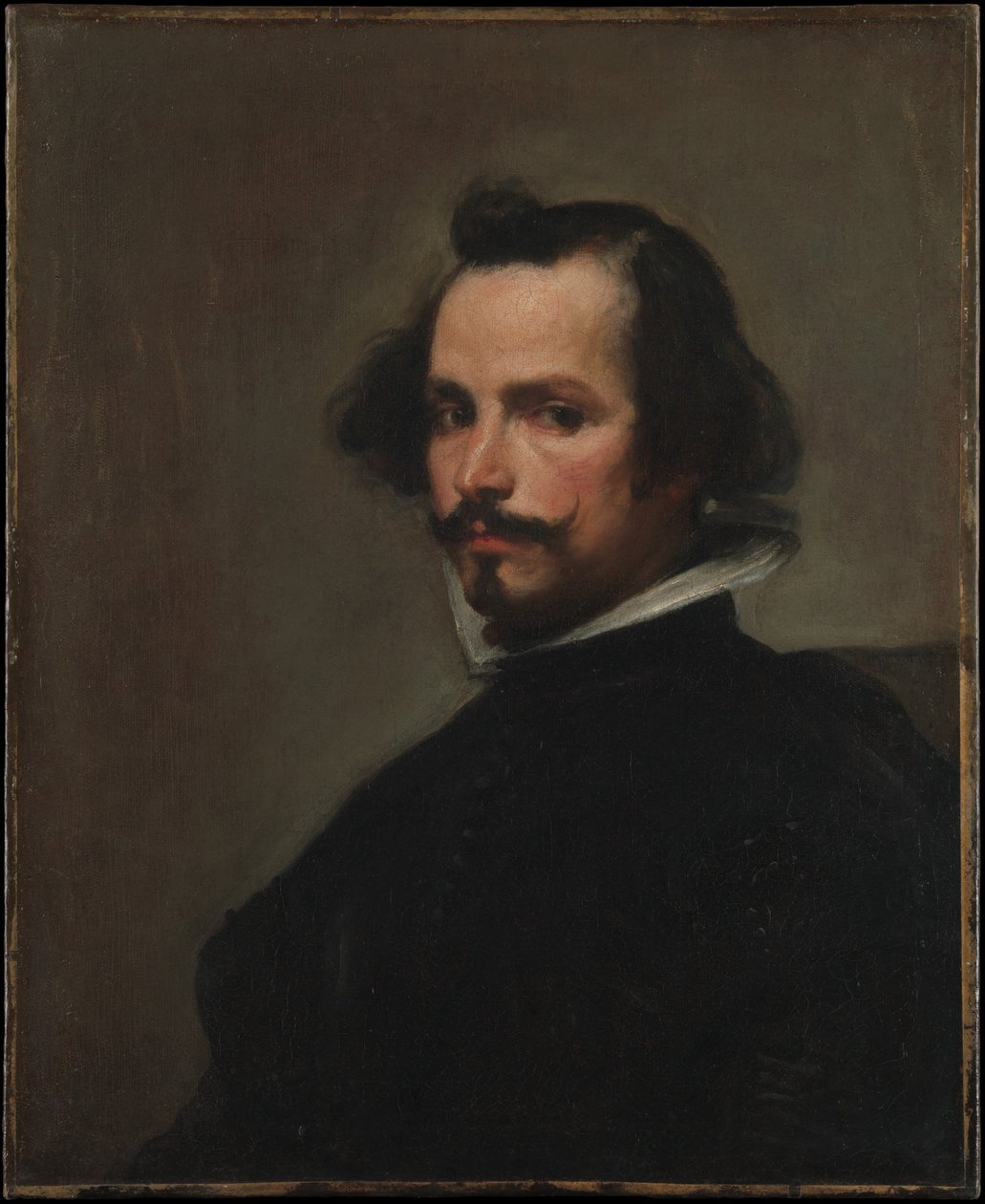 Portret van een man door Follower of Diego Velázque