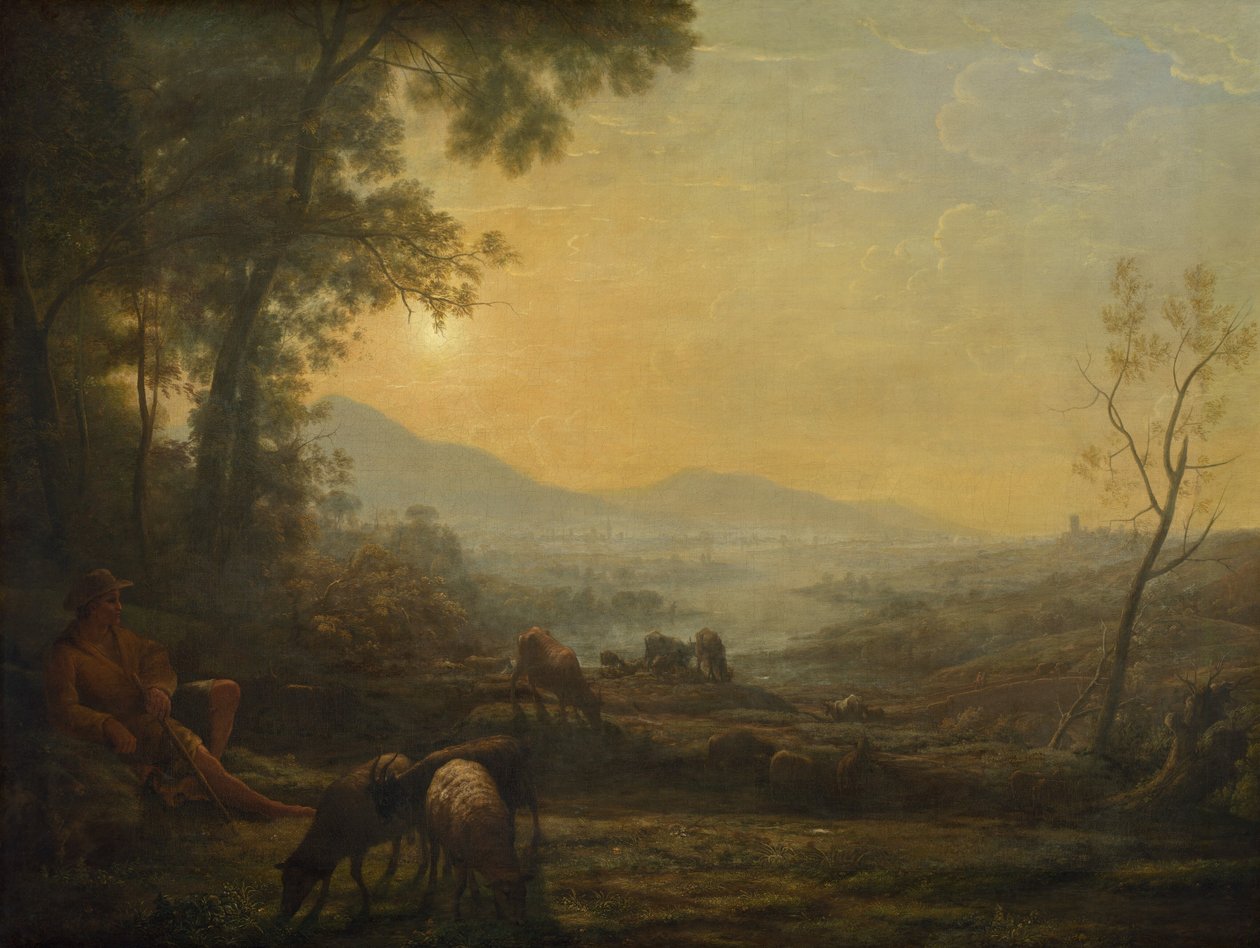 De Herder door Follower of Claude Lorrain