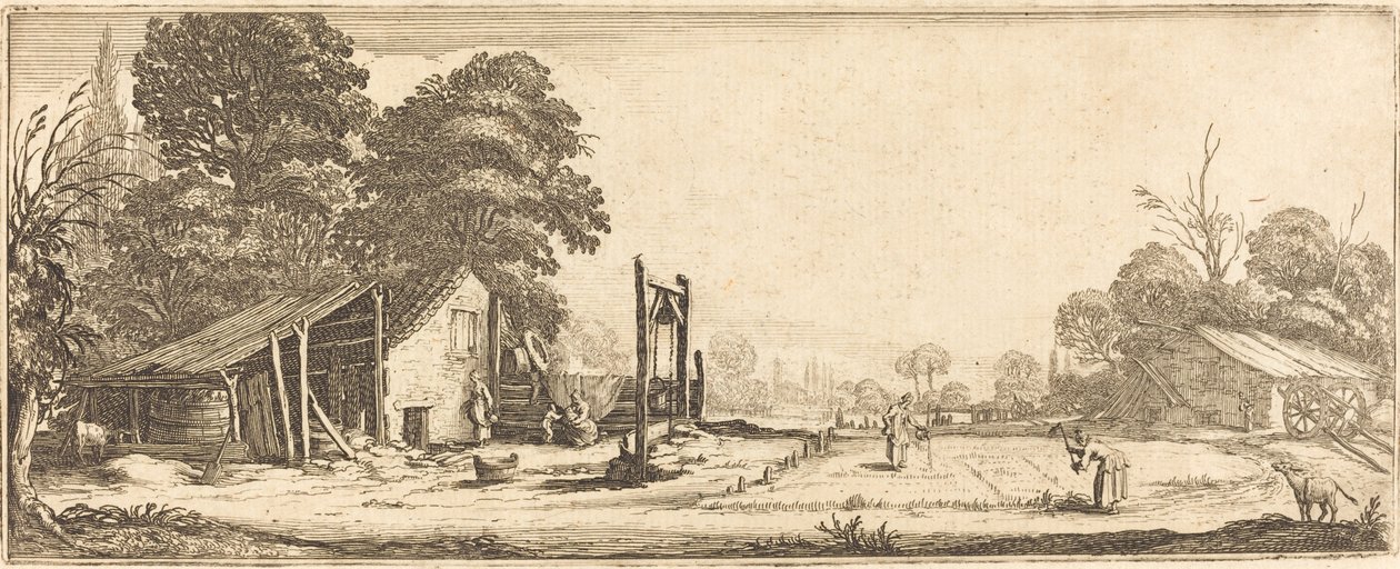 De tuin door Follower of Jacques Callot