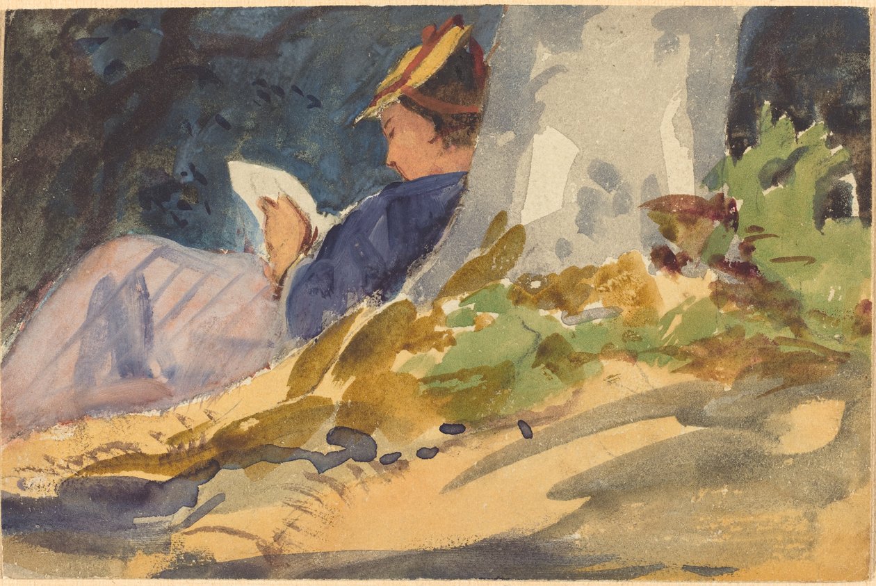 Rustend door Follower of John Singer Sargent
