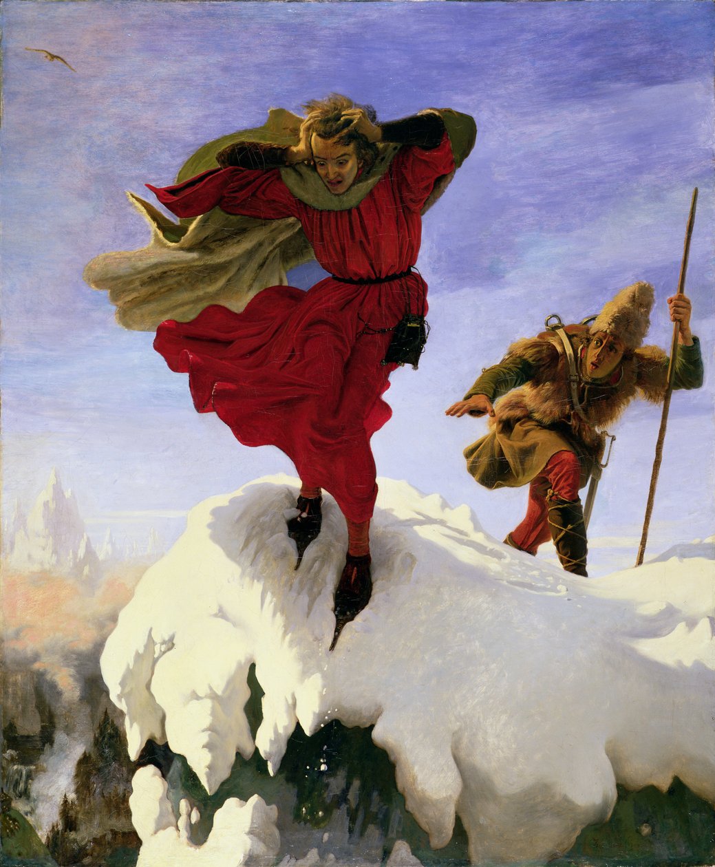 Manfred op de Jungfrau door Ford Madox Brown